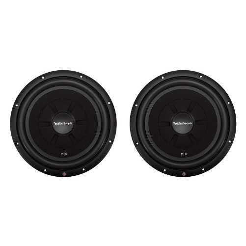 2) ROCKFORD FOSGATE R2SD4-12 12" 1000W Car Shallow Mount Slim Subwoofers Subs