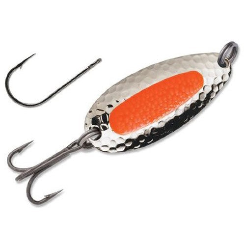 Blue Fox Pixiee Spoon, 1/2-Ounce, Nickel/Fluorescent Orange