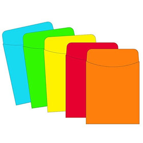 Top Notch Teacher Products Little Pockets (25 Count), Primary Colors