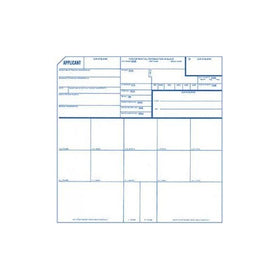 Fingerprint Cards, Applicant FD-258, 25 pack