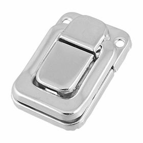 Uxcell a11120300ux0005 Silver Tone Metal Spring Loaded Cases Boxes Chest Toggle Catch Latch