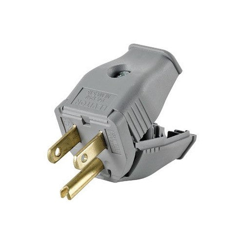 Leviton Grounding Plug 15 Amp Nema 5 - 15 Pole Gray