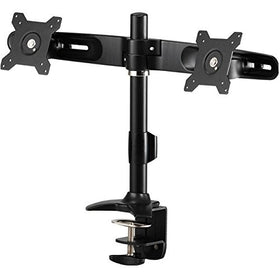 Amer Mounts AMR2C: Dual Monitor Mount - Desk Clamp - Displays up to 2/Two 24 inch LCD/LED Screens