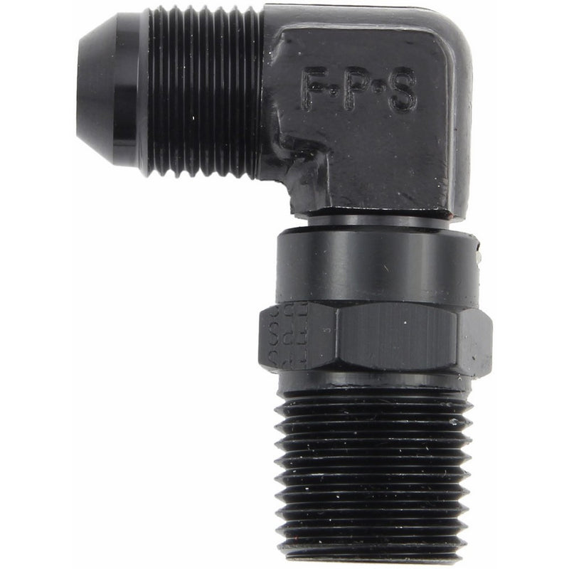 Fragola 499144-BL Black Size (-4) x 1/4 MPT 90° Swivel Adapter