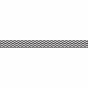Ashley Productions Chevron Black Magnetic Magi-Strip (12 Piece), 3/4" x 12"
