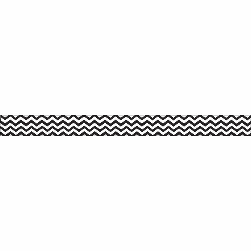 Ashley Productions Chevron Black Magnetic Magi-Strip (12 Piece), 3/4" x 12"