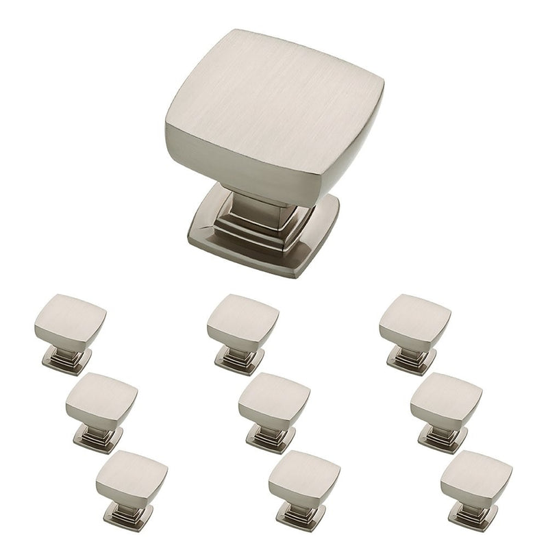 Franklin Brass P29542K-SN-B Satin Nickel 1-1/8-Inch Webber Kitchen Cabinet Hardware Knob, 10 pack