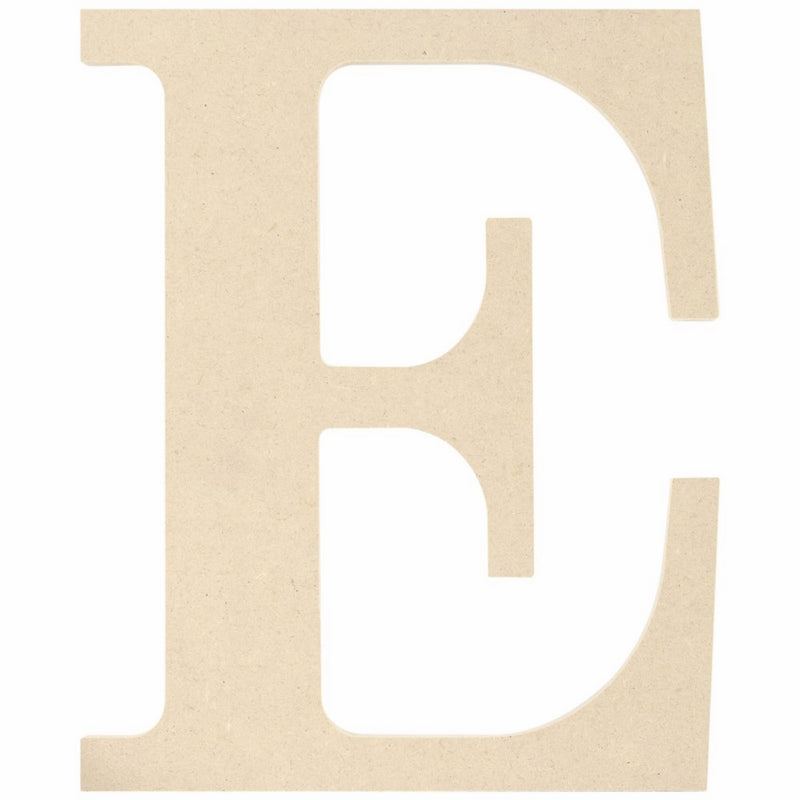 MPI MDF Classic Font Wood Letters and Numbers, 9.5-Inch, Letter E