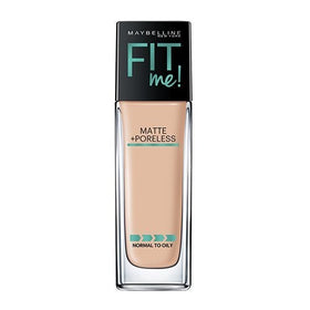 Maybelline Makeup Fit Me Matte  Poreless Liquid Foundation Makeup, Classic Ivory Shade, 1 fl oz