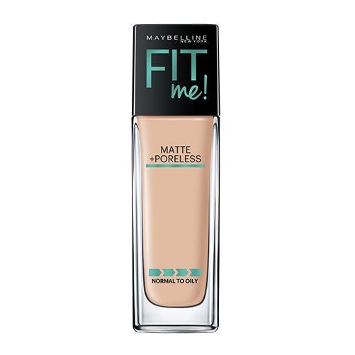 Maybelline Makeup Fit Me Matte  Poreless Liquid Foundation Makeup, Classic Ivory Shade, 1 fl oz