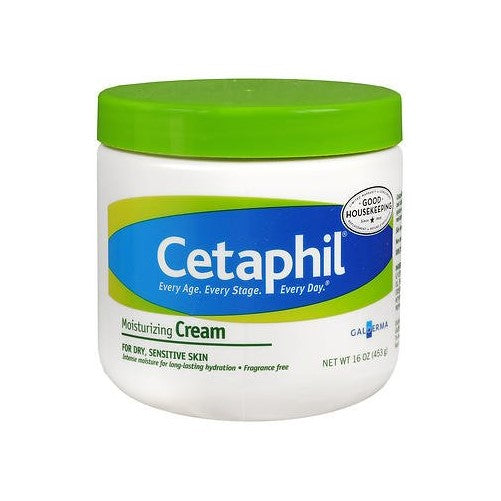 Cetaphil Moisturizing Cream for Very Dry/Sensitive Skin, Fragrance Free 16 oz