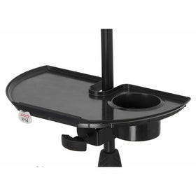 Gator Frameworks Microphone Stand Accessory Tray with Drink Holder and Guitar Pick Tab (GFW-MIC-ACCTRAY)