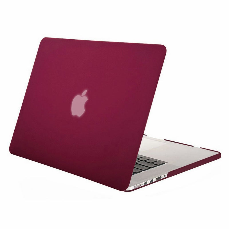 Mosiso Plastic Hard Case Cover Only for MacBook Pro 13 Inch with Retina Display No CD-Rom (A1502/A1425, Version 2015/2014/2013/end 2012), Wine Red