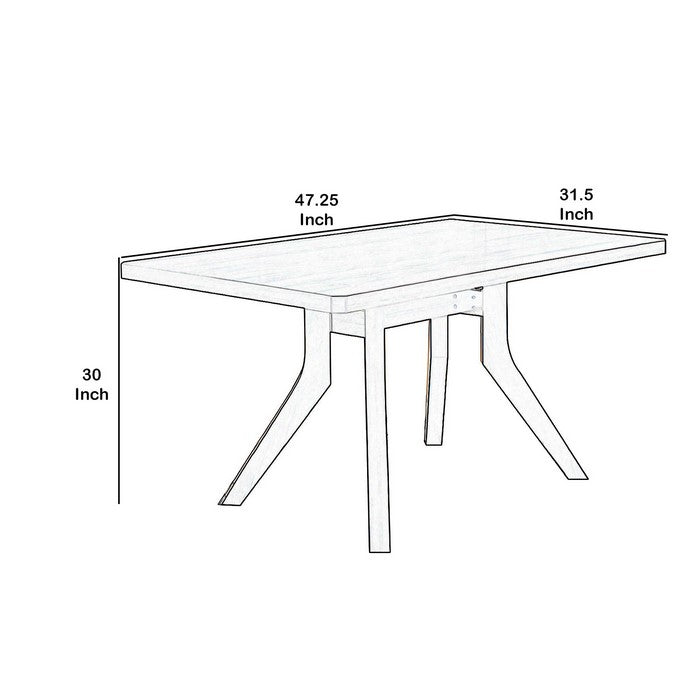 Rectangular Wooden Dining Table with Uniquely Carved Legs, Dark Brown
