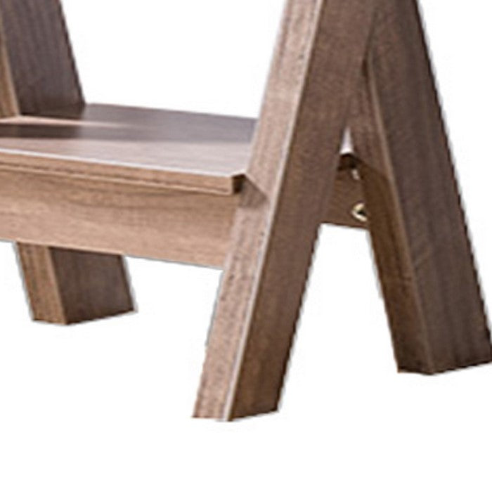Wooden Plant Stand with Crossed Leg and Open Shelf, Small, Brown
