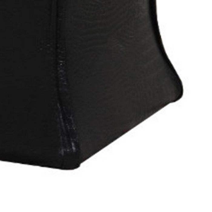 Leatherette Button Tufted Square Storage Ottoman with Seating, Black