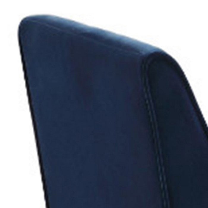 Button Tufted Wooden Storage Bench with Pillow and Blanket, Blue