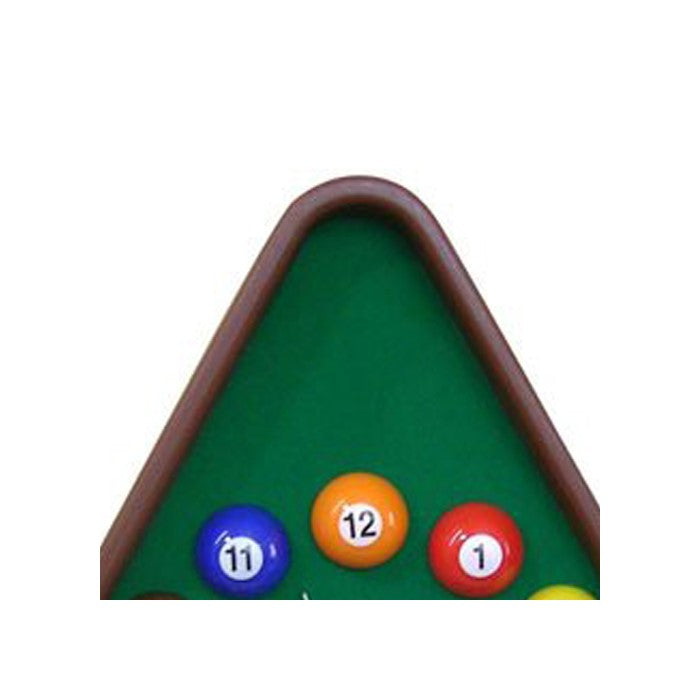 Pool Theme Triangular Shape Plastic Clock, Multicolor
