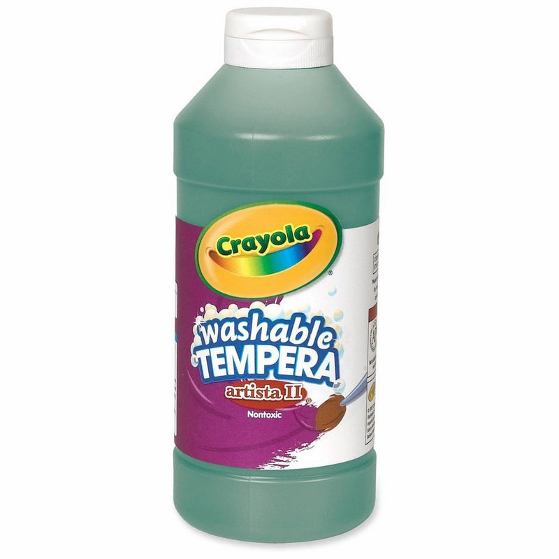 Crayola Artista II Washable Tempera Paint 16oz Green