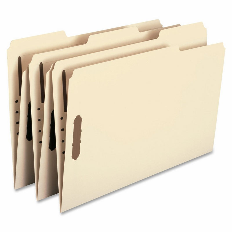Smead 19537 Fastener File Folder, 2 Fasteners, Reinforced 1/3- Cut Tab, Legal Size, Manila, 50 Per Box (19537)