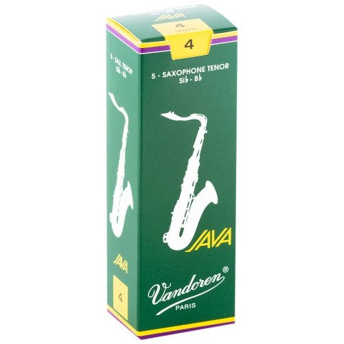 Vandoren SR274 Tenor Sax JAVA Reeds Strength 4; Box of 5