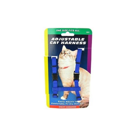 Coastal Pet Products CCP6341BLU Nylon Adjustable Figure H Cat Harness, Blue