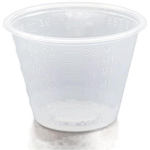 A World Of Deals 1 oz. Non-Sterile Graduated Plastic Medicine Cups, 100 Piece