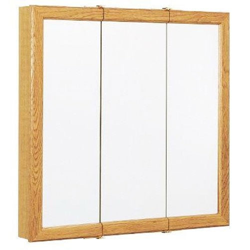 ZENITH PRODUCTS K24 Oak Frame Triview Medicine Cabinet Body, 23-3/4" by 25-5/8" by 4-1/2" by 24"