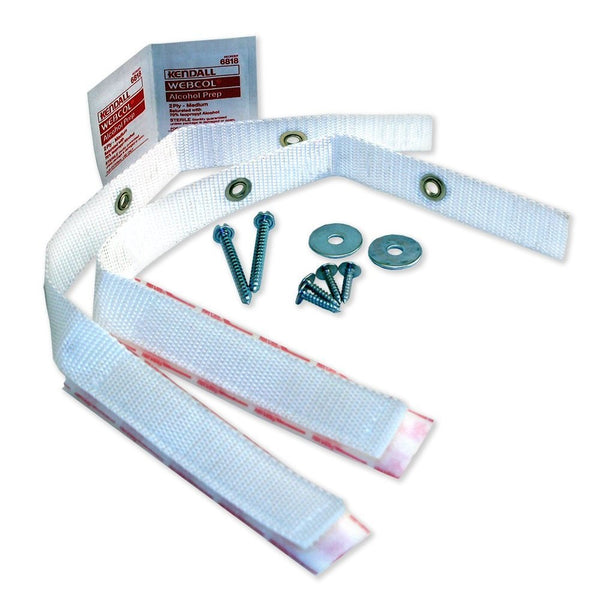 Quakehold! 4164 Furniture Strap Kit, White