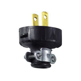 Leviton 48646 15 Amp, 125 Volt Plug, Non-Grounding plug, Black