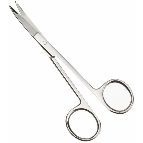 Amercian Diagnostic Corporation 3425 Iris Scissors, 4 1/2 Curved, Stainless Steel, Adult