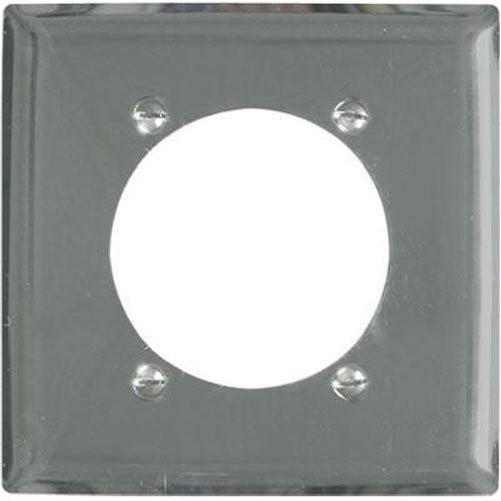 PASS & SEYMOUR S3863C 2 Gang Round Opening Wall Plate, 2.49-Inch, Chrome