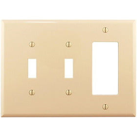 Cooper Wiring Ivory 2Toggle/1Rocker Wallplate PJ226V