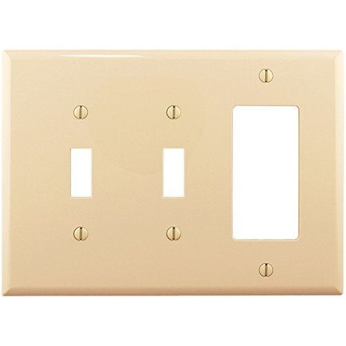 Cooper Wiring Ivory 2Toggle/1Rocker Wallplate PJ226V