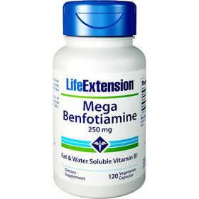 Life Extension Mega Benfotiamine 250 mg, 120 Vegetarian Capsules