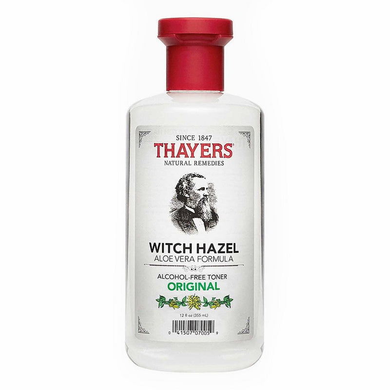 Thayers Witch Hazel Original Facial Toner - 12 Fluid Ounce Paraben Free, Alcohol Free, Organic Toner with Aloe Vera Formula. Beauty and Skin Care Essentials