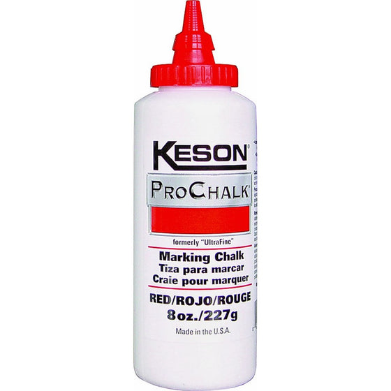 Marking Chalk Refill, Red, 8 Oz