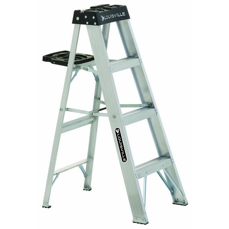 Louisville Ladder AS3004 300-Pound Duty Rating Aluminum Stepladder, 4-Foot