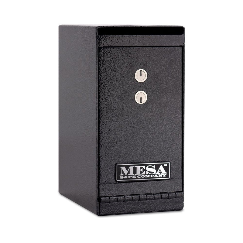 Mesa Safe Company Model MUC1K Undercounter Depository Safe with Dual Key Lock, Dark Gray