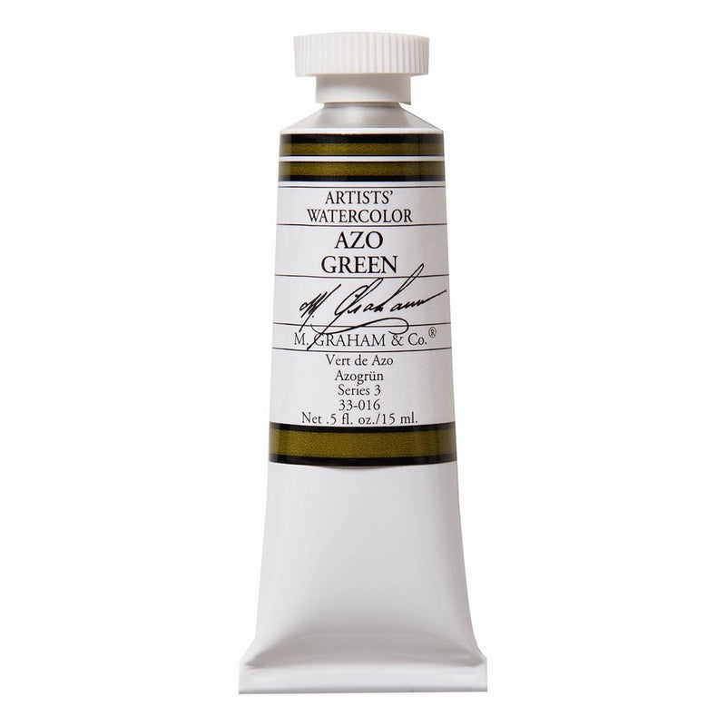M. Graham 1/2-Ounce Tube Watercolor Paint, Azo Green
