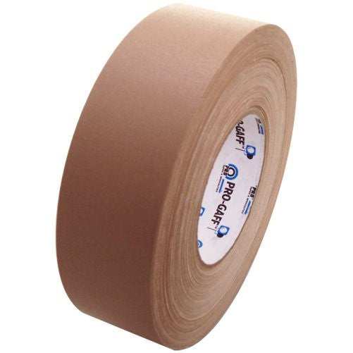 Pro Gaff Gaffers Tape 1 and 2 inch widths, 17 colors available, 2 inch, Tan/Beige