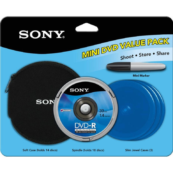 Sony 8cm DVD-R Value Pack 10 pk Spindle