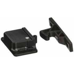 Southco C3-810 Series Passivated Plastic Grabber Catch Side Mount Concealed Push-To-Close Latch with Black Spring, 44N Pullup, Black