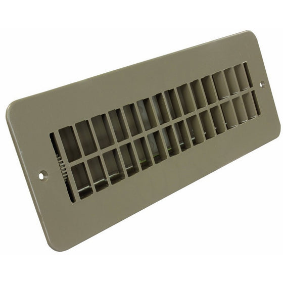 JR Products 288-86-AB-TN-A Tan Dampered Floor Register