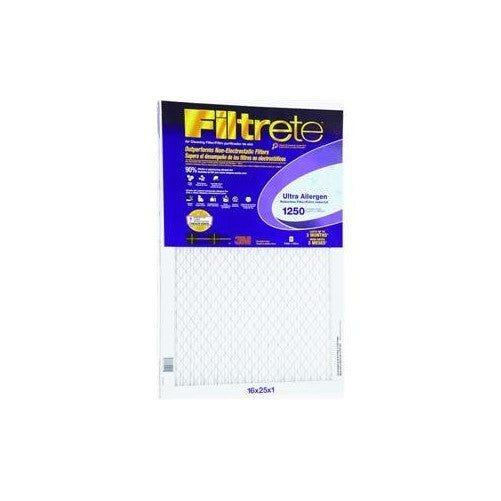 3M Filtrete Ultra Allergen Reduction FPR9 Air Furnace Filter 16" X 25" X 1" (1-Pack)