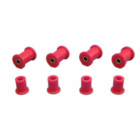 Prothane 18-1006 Red Rear Spring Eye and Shackle Bushing Kit
