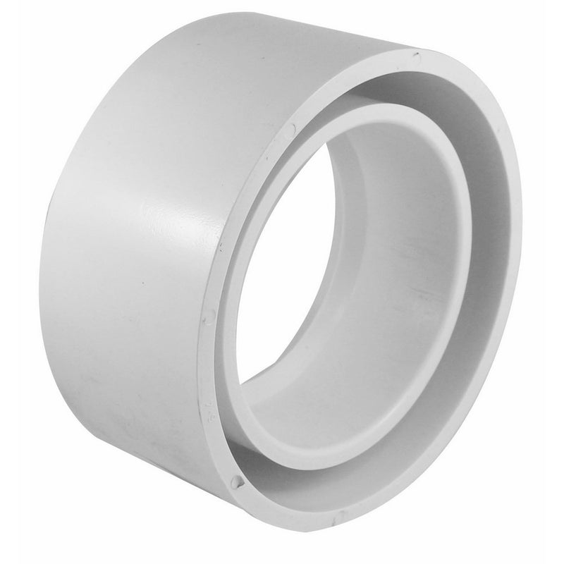 Canplas 192767 PVC DWV Flush Bushing, 6 x 4-Inch, White