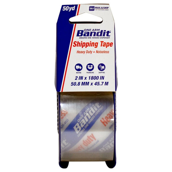 Seal-It Mail & Ship Bandit Shipping and Packing Tape, 2 Inches x 1800 Inches, One Arm Dispenser