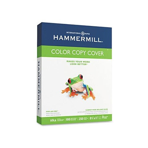 Hammermillamp;reg; Cover Stock, 60lb, 98 Brightness, Letter, White, 250 Sheets