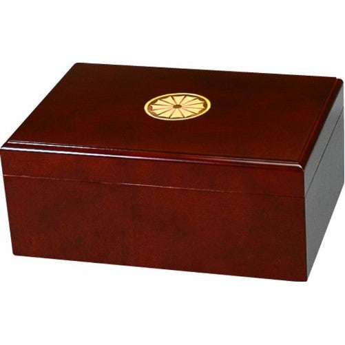 Quality Importers Sao Paolo 50 Cigar Humidor, Mahogany Finish